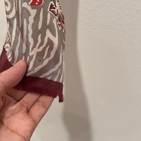 Vintage Oscar De La Renta Pastel Floral Silk Scarf Designer Dainty - Picture 3 of 8